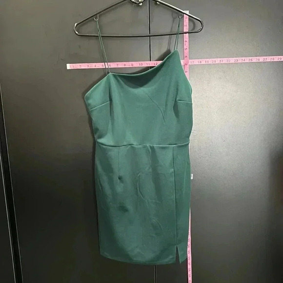 Altar’d State Asymmetrical neckline,stretch cord straps,zipper back,slit - Picture 10 of 10